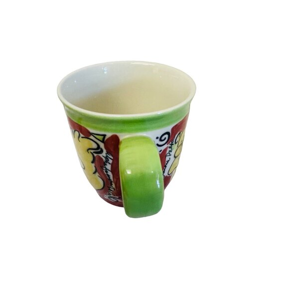 Hand-Painted Squirrel Themed Ceramic Coffee Mug - Picture 2 of 7